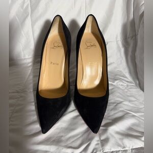 Christian Louboutin Black Suede Heels